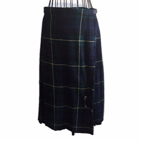 Deans of Scotlans Dresses & Skirts - VTG Deans Scotland Plaid Pleated Kilt Wrap Skirt